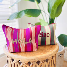 Load image into Gallery viewer, Hola Recycled Cosmetic/Clutch Bag - Made in India