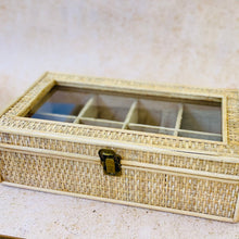 Load image into Gallery viewer, Rayna Rattan Jewellery Box – Stylish Storage with Compartments & Lock :GC local pickup avail