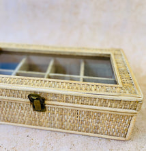 Load image into Gallery viewer, Rayna Rattan Jewellery Box – Stylish Storage with Compartments & Lock :GC local pickup avail