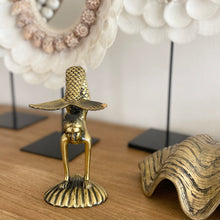 Load image into Gallery viewer, Vierra Brass Mermaid Statue - Coral and Brass