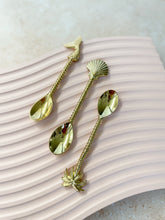 Load image into Gallery viewer, Christmas Special - 3 Teaspoon Gift Set - Coral and Brass