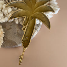 Load image into Gallery viewer, Large Banana Palm Hook - Gold - Coral and Brass