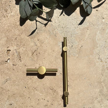 Load image into Gallery viewer, Lennox Handle - Satin Brass - Coral and Brass