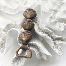 Load image into Gallery viewer, Classic 3 Tier Sea Shell Bottle Opener - Brass