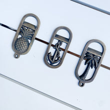 Load image into Gallery viewer, Keychain Palm Tree Brass Bottle Openers - Brass