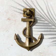 Load image into Gallery viewer, Anchor Door Knocker - Brass