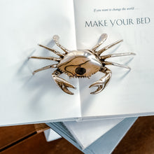 Load image into Gallery viewer, Decorative Crab - Brushed Gold