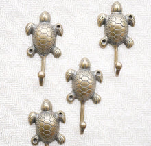 Load image into Gallery viewer, Small Turtle Hook - Brass