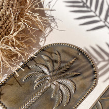 Load image into Gallery viewer, Banana Palm Arch Wall Plaque - Brass