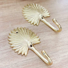 Load image into Gallery viewer, Medium Sahara Palm Hook - Brushed Gold