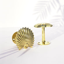 Load image into Gallery viewer, Sahara Palm Curtain Holdback - Brushed Gold