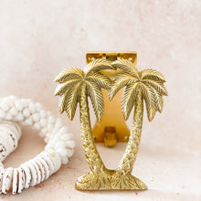 Load image into Gallery viewer, Twin Palms Door Knocker - Brushed Gold