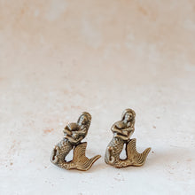 Load image into Gallery viewer, Set of 2 Mermaid Pulls - Brass