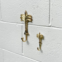 Load image into Gallery viewer, Small Palm Tree Hook - Brushed Gold