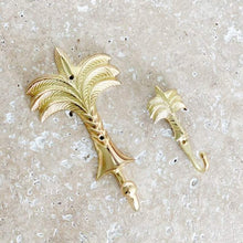 Load image into Gallery viewer, Small Palm Tree Hook - Brushed Gold
