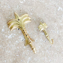 Load image into Gallery viewer, Large Palm Tree Hook - Brushed Gold