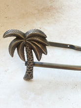 Load image into Gallery viewer, Palm Tree Curtain Pull Back - Antique Brass by CB - Coral and Brass