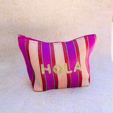 Load image into Gallery viewer, Hola Recycled Cosmetic/Clutch Bag - Made in India
