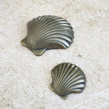 Load image into Gallery viewer, Heirloom Brass Shells - Wall Decor - Coral and Brass
