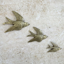 Load image into Gallery viewer, Heirloom Brass Birds - Wall Decor
