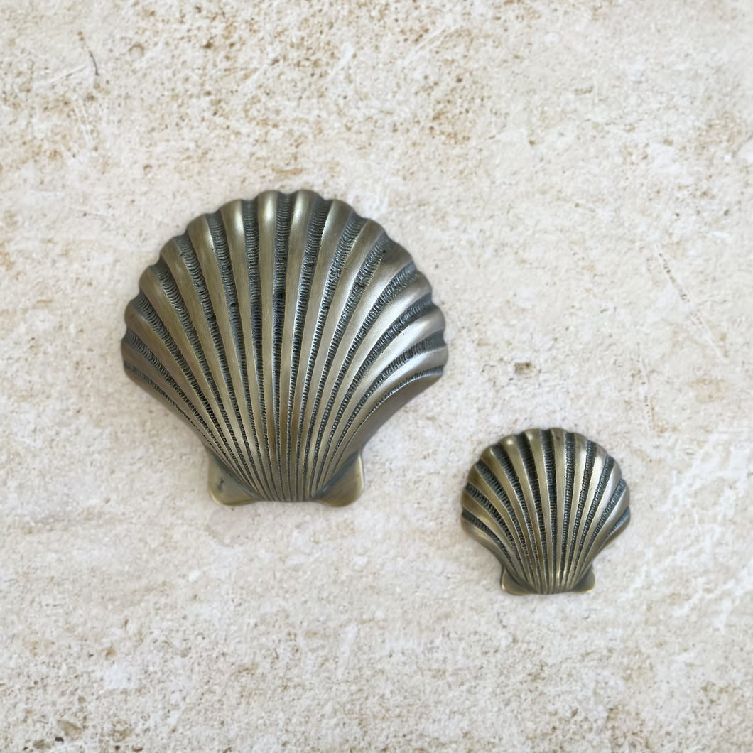 Shell For Wall Heirloom Brass Shells - Wall Decor – Coral and Brass