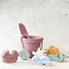 Load image into Gallery viewer, Sand and Sea Silicone Beach Bucket Set - Pastel Pink
