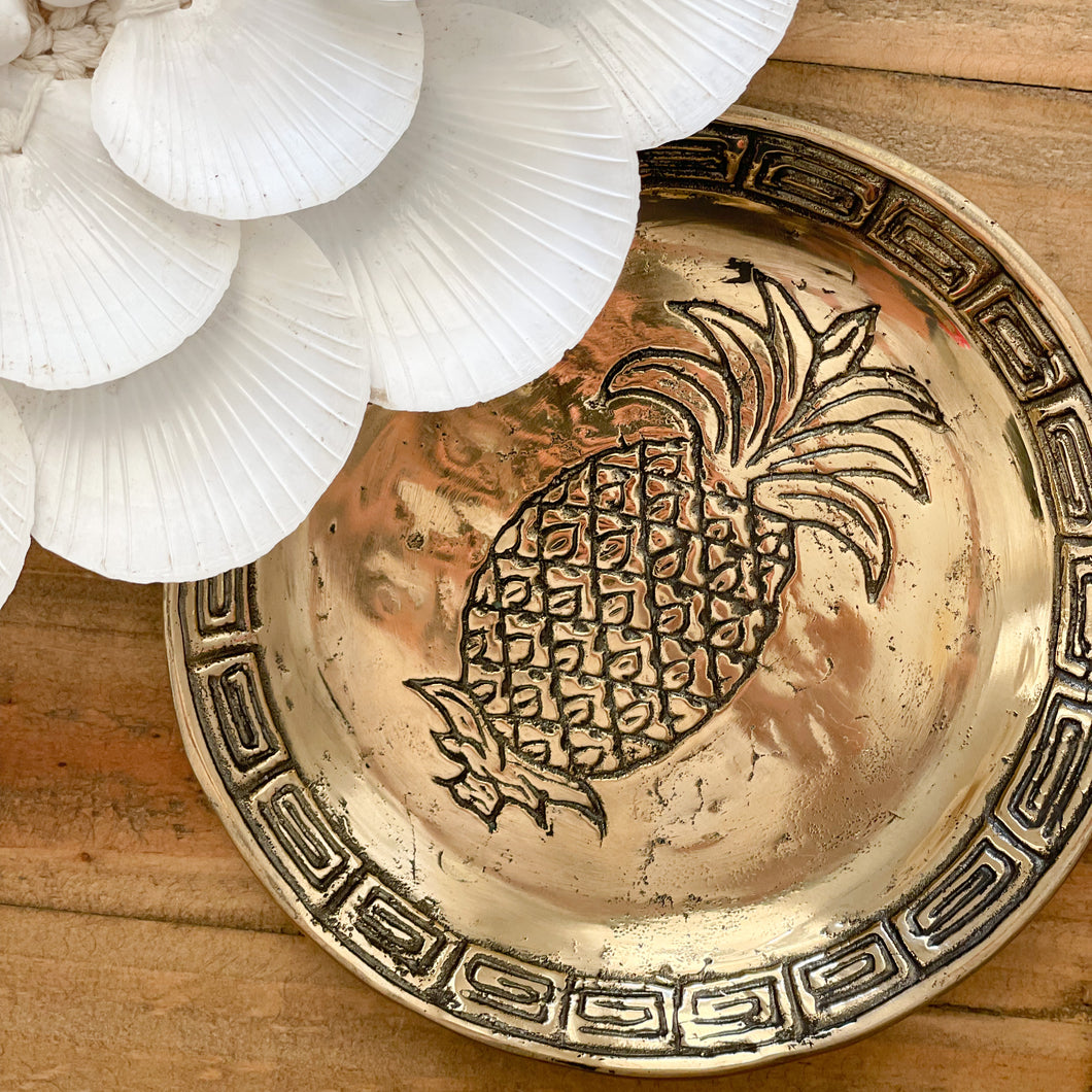 Pineapple Paradise Trinket Dish - Brushed Gold