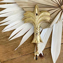Load image into Gallery viewer, Medium Palm Tree Hook - Brushed Gold
