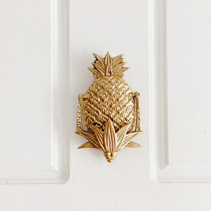 Pineapple Door Knocker - Brushed Gold