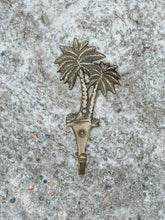 Load image into Gallery viewer, Small Twin Palms Hook - Brass
