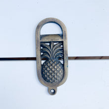 Load image into Gallery viewer, Keychain Pineapple Bottle Opener - Brass
