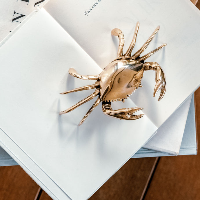 Decorative Crab - Brushed Gold