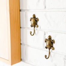 Load image into Gallery viewer, Small Turtle Hook - Brass
