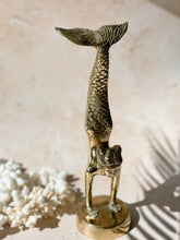 Load image into Gallery viewer, Tails-Up Tabletop Mermaid - Brushed Gold
