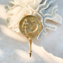 Load image into Gallery viewer, Medium Vintage Mermaid Hook - Brushed Gold
