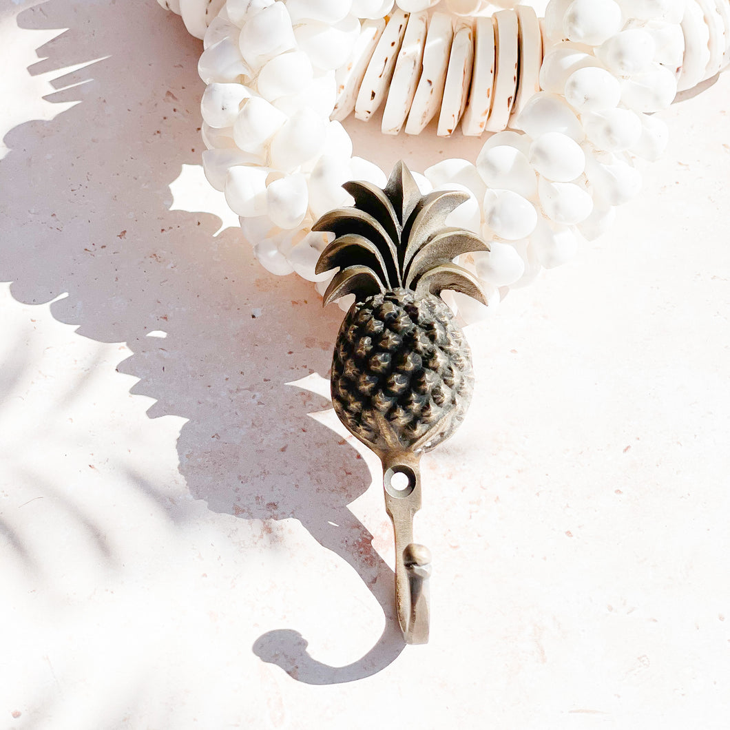 Small Pineapple Hook - Brass