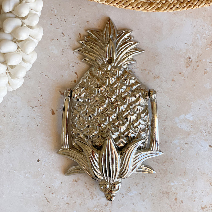 Pineapple Door Knocker - Chrome