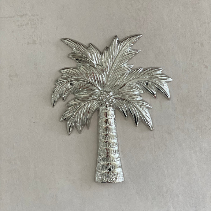 Palm Tree Plaque - Chrome