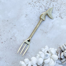 Load image into Gallery viewer, Mermaid Tail Cake Fork - Brushed Gold
