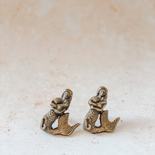 Load image into Gallery viewer, Set of 2 Mermaid Pulls - Brass
