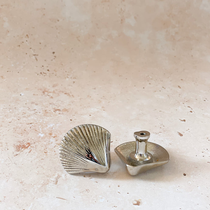 Shell Drawer Pull - Chrome