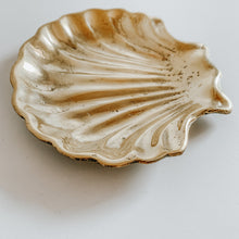 Load image into Gallery viewer, Scalloped Shell Trinket Dish- Brushed Gold
